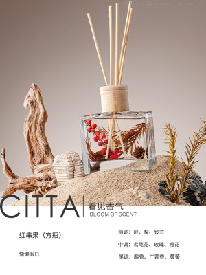 无火香薰精油空气清香剂家用厕所除臭香氛酒店藤条香熏挥发液批发