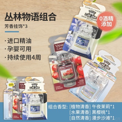 yankeecandle扬基汽车香水车载香薰固体车用挂饰香氛持久高端摆件
