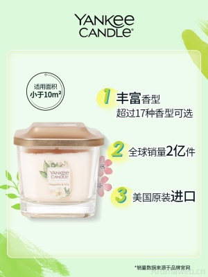 YankeeCandle扬基美国进口香薰蜡烛家用卧室持久香氛生日伴手礼物