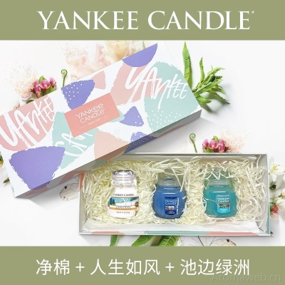 扬基美国进口香薰蜡烛家用卧室栀子花香氛送女友生日伴手礼物
