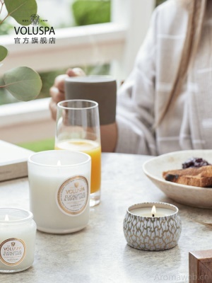 美国VOLUSPA-Maison系列金属装饰罐香薰蜡烛天然进口生日礼物礼品