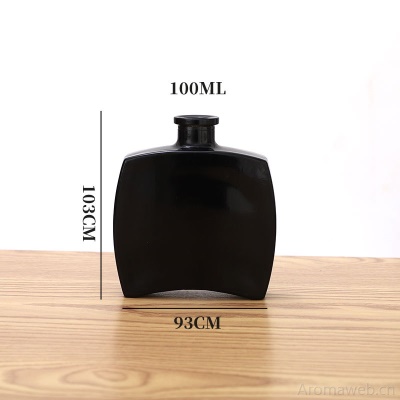 厂家供应无火香薰瓶扁方透明玻璃瓶酒店卧室香水扩香瓶花瓶空瓶子