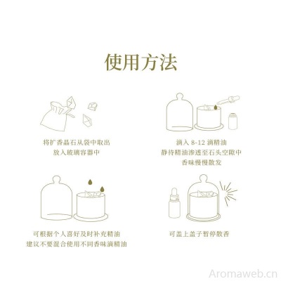 节气盒子 扩香石无火香薰晶石香氛精油家用卧室持久摆件礼物 清新空气 四季流心扩香晶石【莲】