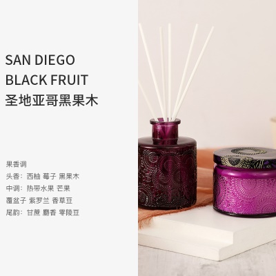 无火液体香氛+香薰蜡烛组合套装礼盒浮雕杯伴手礼情人节礼物批发